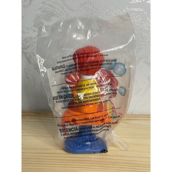 Ronald McDonald 2006 Happy Meal Toy Figure 07G1-2N 4.5" New In Package Collectib - Picture 2 of 2